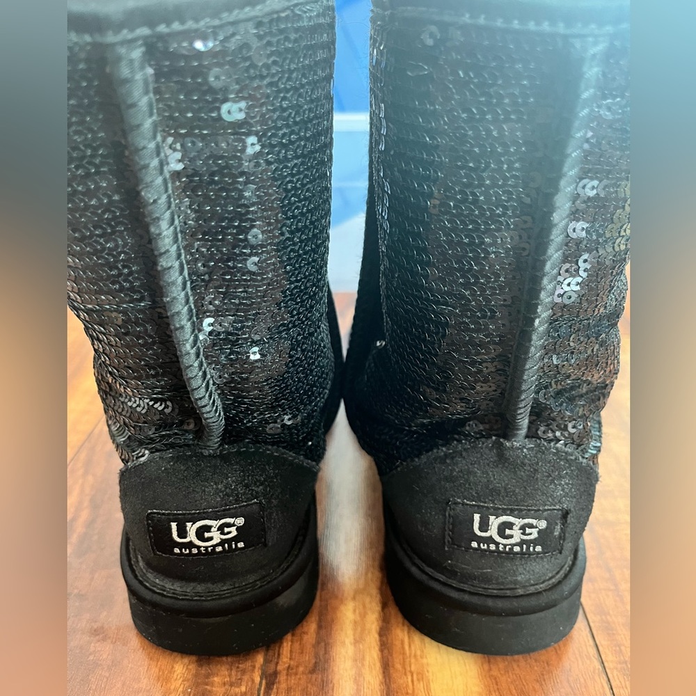 Sparkle UGG Black Boots